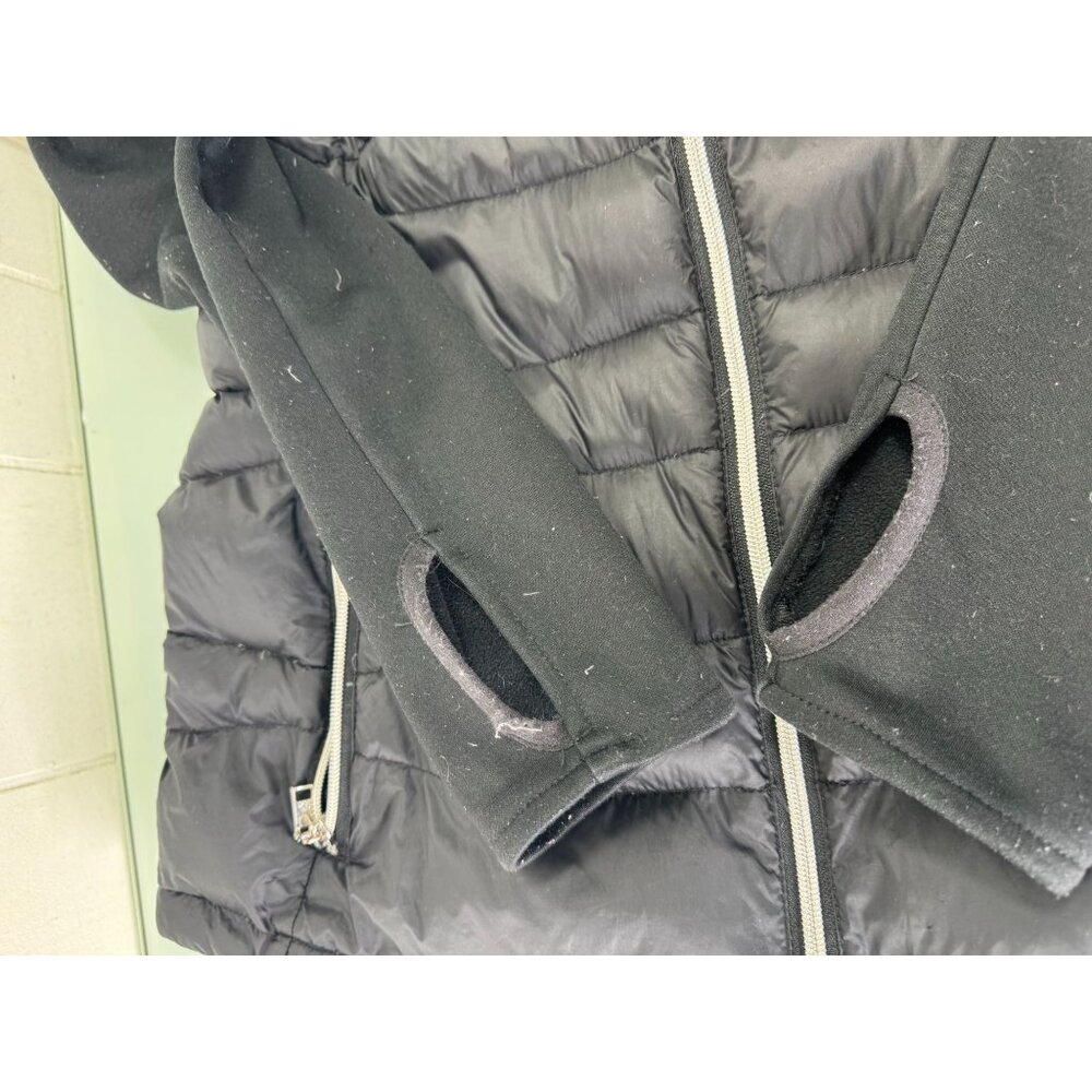 Tommy Hilfiger Performance Hoodie Puffer Jacket L Goose Down Packable Thumb Hole - Picture 5 of 8